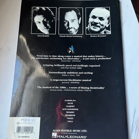 Les Misérables musical book notes - Picture 2 of 3